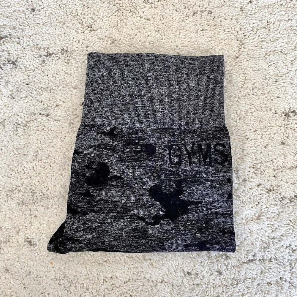 Gymshark Camo Seamless Leggings - Black
